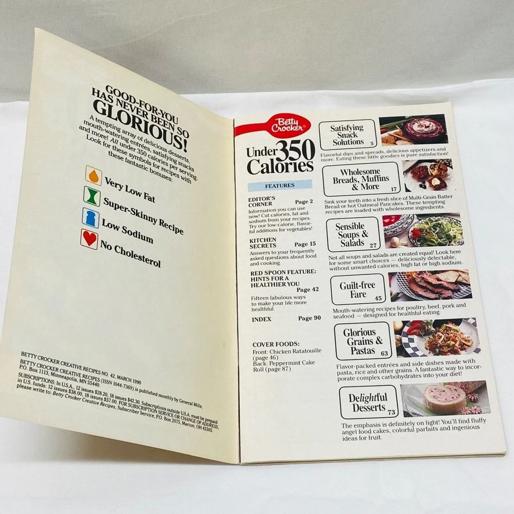 Vintage‎ 1990 Betty Crocker Cookbook Cooking Recipes Baking Cook Book